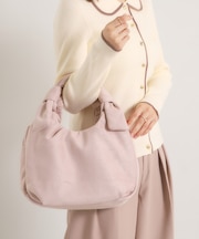 フェイクスエード2WAYトート