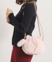 猫フェイクファーミニショルダー