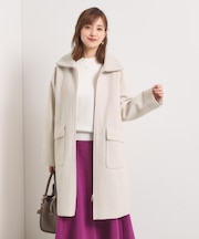 裏リブ衿付きコート