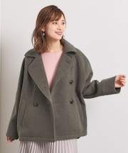 カットメルトンミドル丈コート