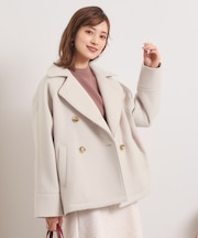 カットメルトンミドル丈コート