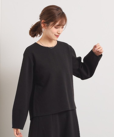 【洗濯機OK/セットアップ可】花柄ジャカードトップス