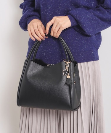 【2WAY】チャーム付きミニトート