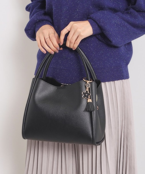 【2WAY】チャーム付きミニトート