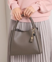 【2WAY】チャーム付きミニトート