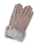 【手洗い可】ツートンファースエードグローブ