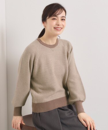 【手洗い可】柄編みニット