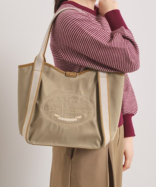 【A4対応】刺繍ロゴトート