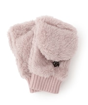 【手洗い可】ボアフード付きミトン