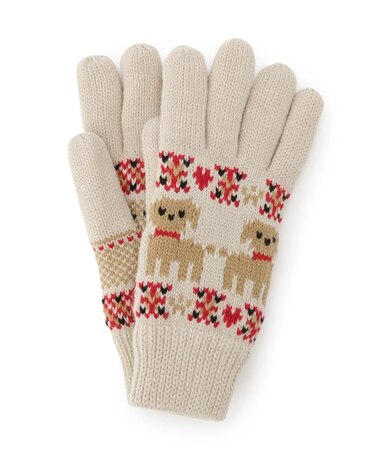 【手洗い可】アニマルニット手袋