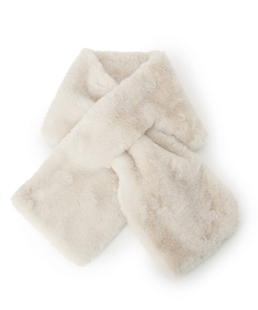 【手洗い可】ボリュームフェイクファーマフラー