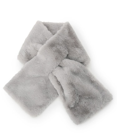 【手洗い可】ボリュームフェイクファーマフラー