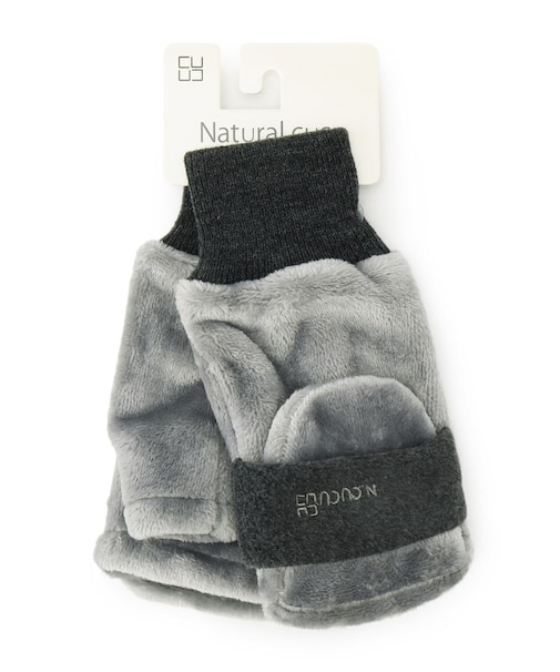 【手洗い可】ボアかぶせミトン