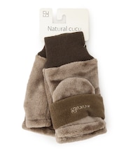 【手洗い可】ボアかぶせミトン