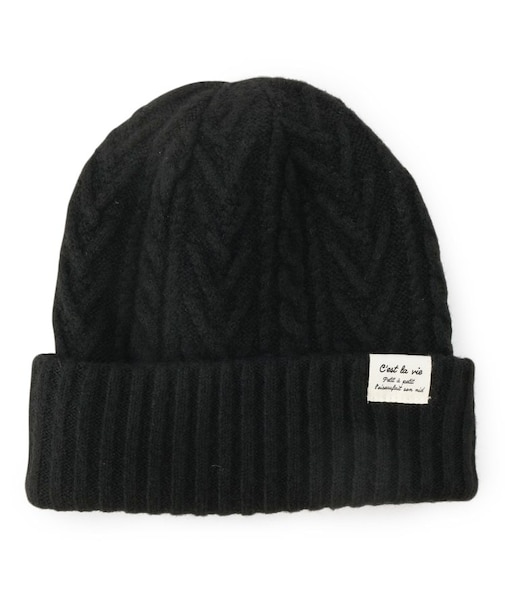 【リバーシブル／手洗い可】2WAYリブ編みニット帽