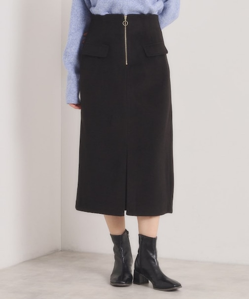 【ウエストゴム】シャギーモッサタイトスカート