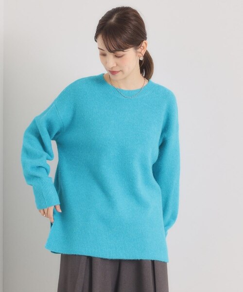 洗濯機OK】ミックスヤーンクルーニット｜イッツデモの通販｜&mall