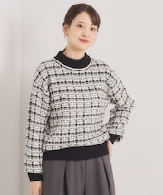 【手洗い可】ツイードニット