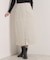 【洗濯機OK】カットメルトンタイトスカート