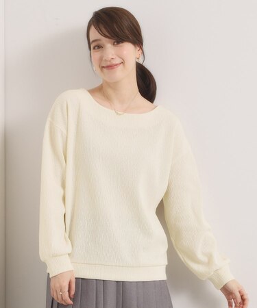 【洗濯機OK】ウェーブモールプルオーバー