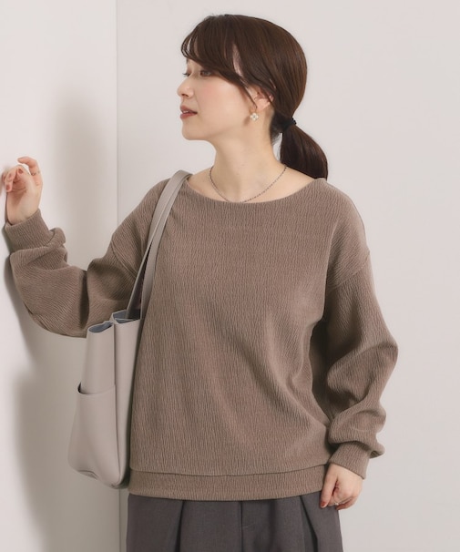 【洗濯機OK】ウェーブモールプルオーバー