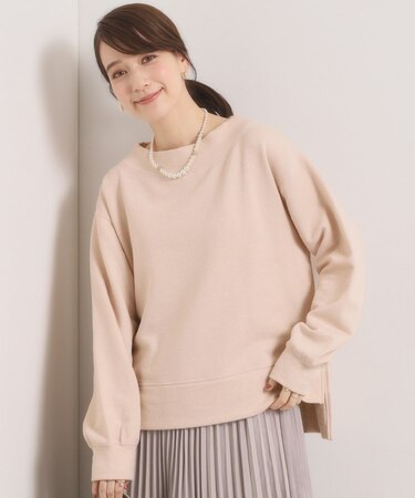 【洗濯機OK】ラメ裏毛プルオーバー