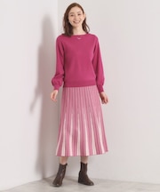 【手洗い可】フレアスカートニットセットアップ