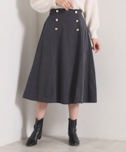 【洗濯機OK／ウエストゴム】コーデュロイスカート
