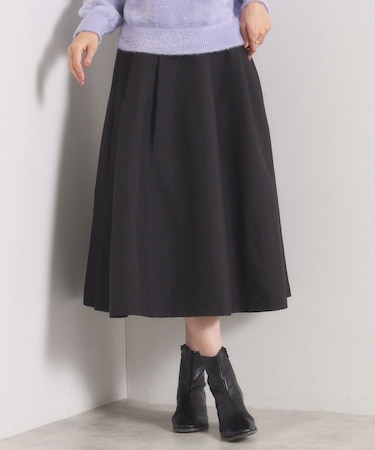 【手洗い可/ウエストゴム】千鳥ジャカードスカート