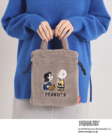 ＜PEANUTS＞ボア刺繍ショルダー