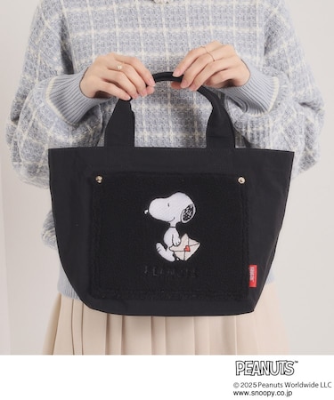 ＜PEANUTS＞ボア切替ミニトート