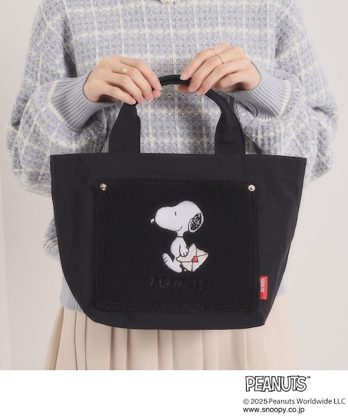 ＜PEANUTS＞ボア切替ミニトート