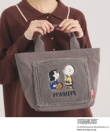 ＜PEANUTS＞ボア切替ミニトート
