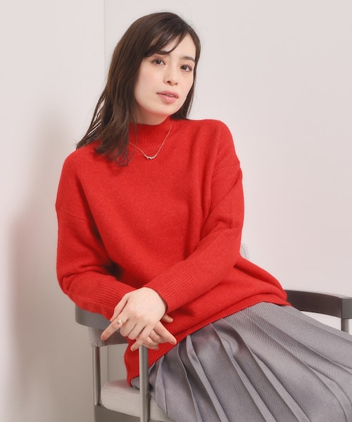 洗濯機OK】ミックスヤーンハイネックニット｜イッツデモの通販｜&mall