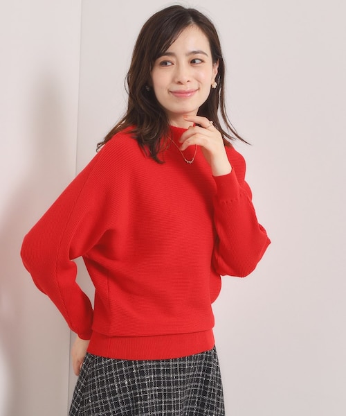 手洗い可】リブドルマンハイネックニット｜イッツデモの通販｜&mall