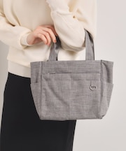 【13ポケット】杢調2WAYトート