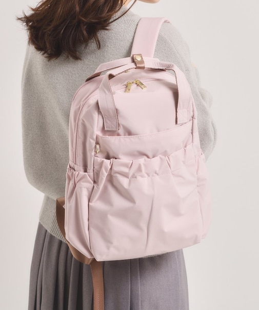 【11ポケット】ふんわり軽量撥水ミドルリュック