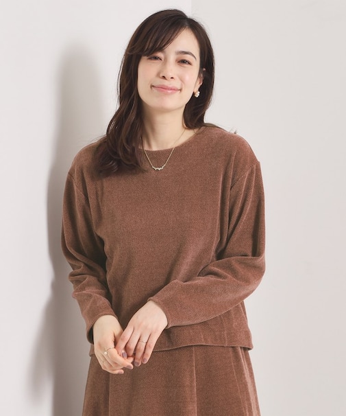 【手洗い可／セットアップ可】カットツイルプルオーバー