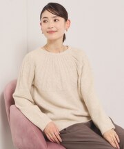 【手洗い可】求心柄ニット