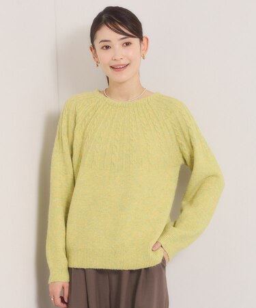 【手洗い可】求心柄ニット