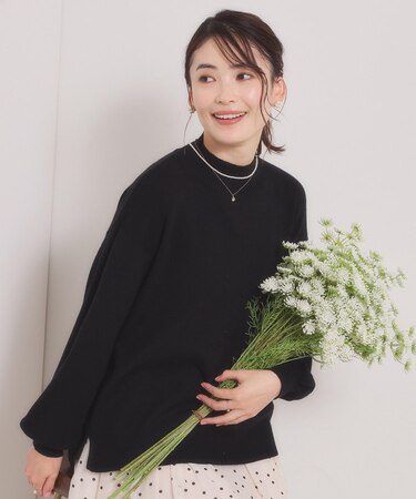 【手洗い可／8色展開】カラフルハイネックニット