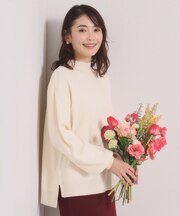 【手洗い可／8色展開】カラフルハイネックニット