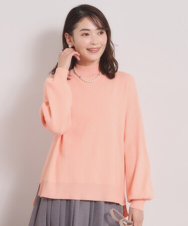 【手洗い可／8色展開】カラフルハイネックニット