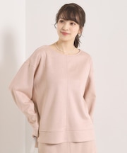 【セットアップ可／手洗い可】カットスエードプルオーバー