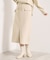 【セットアップ可／手洗い可】カットスエードスカート
