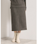 【セットアップ可／手洗い可】カットスエードスカート