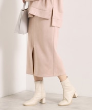 【セットアップ可／手洗い可】カットスエードスカート