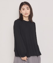 【手洗い可】プリーツブラウス