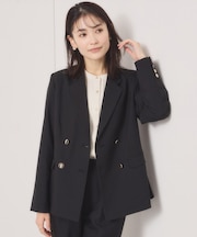 【洗濯機OK／イージーケア】ツイルストレッチダブルジャケット