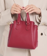 ＜楽もち＞軽量PU三層2WAYトート